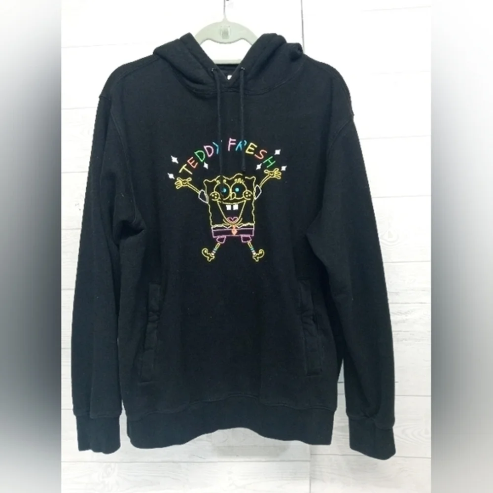 Teddy‎ Fresh Nickelodeon SpongeBob Black 2020 Size Medium Hoodie